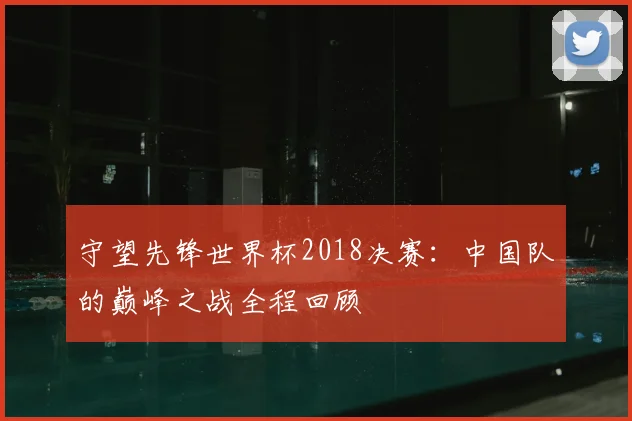 守望先锋世界杯2018决赛:中国队的巅峰之战全程回顾